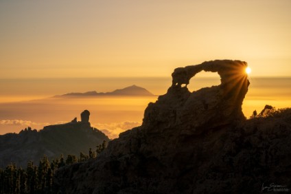 Sonnenuntergang (im Hintergrund Teneriffa)