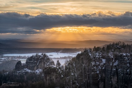 Winterabend Der Rauschenstein