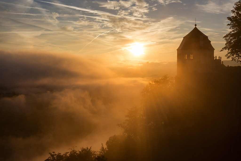 6D_07706_SP1024.jpg - the fortress II / Festung Königstein, Friedrichsburg im Nebel